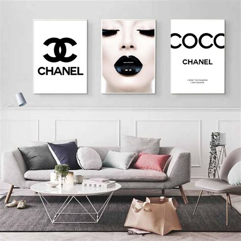 chanel paintings for bedroom|chanel decorative art.